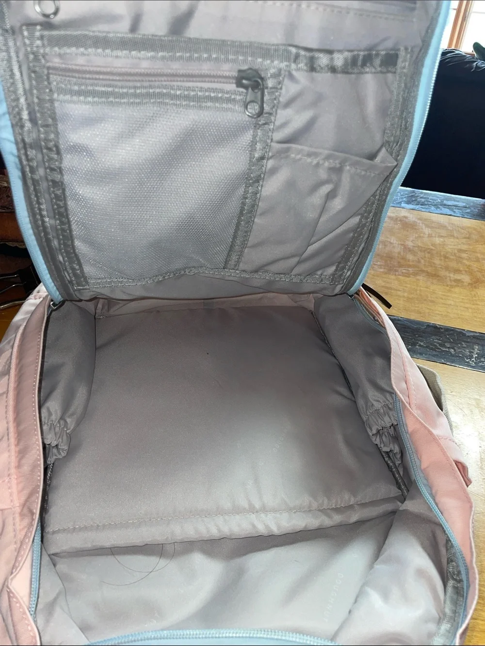 DOUGHNUT Pink & Light Blue Canvas Backpack